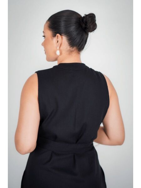 Vestido Chemise Midi Darc Preto