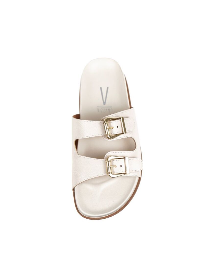 Sandália Papete Birken Vizzano Branco