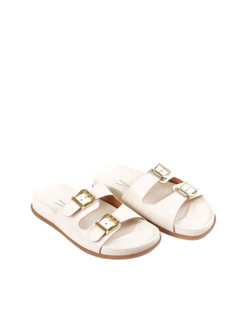 Sandália Papete Birken Vizzano Branco