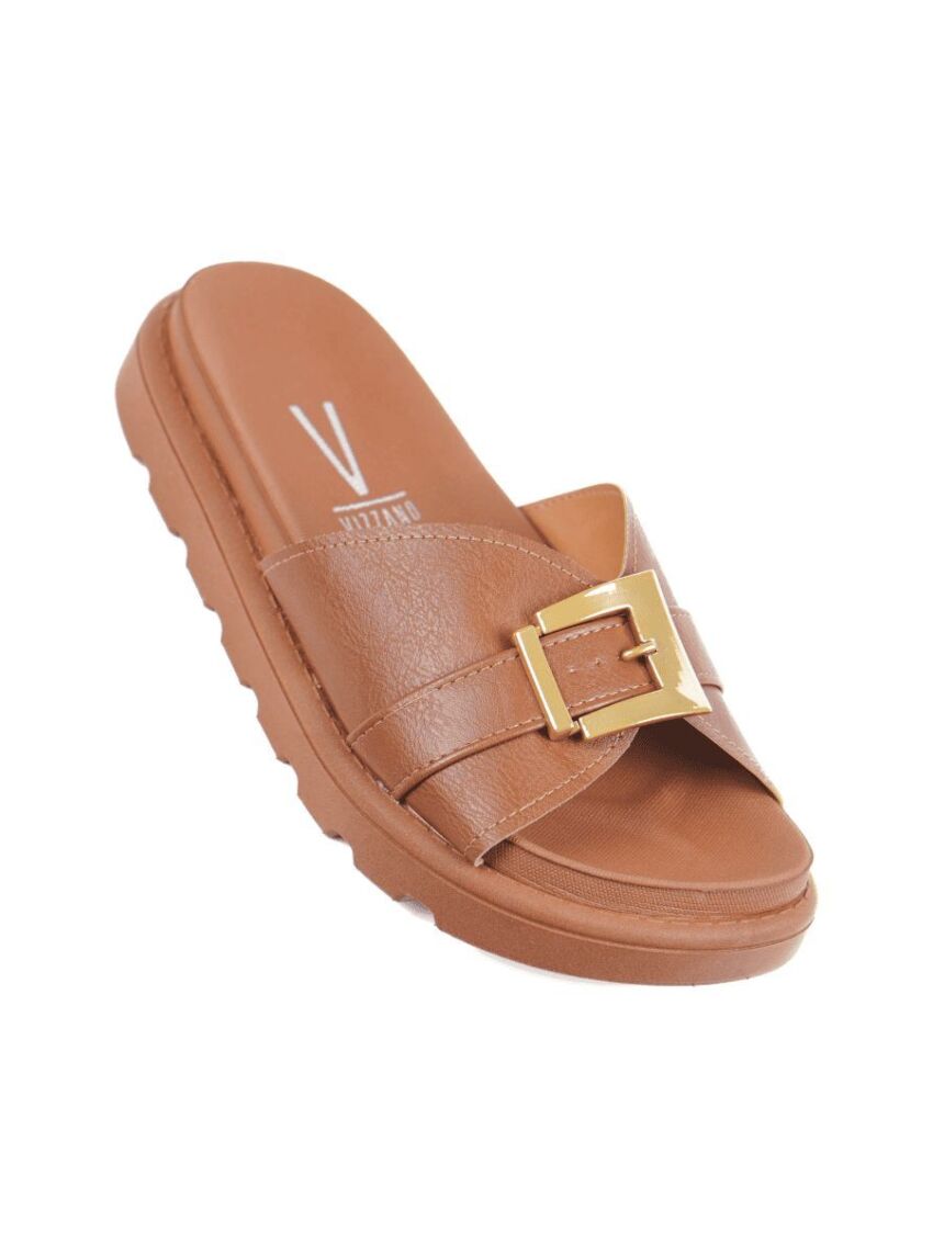 Rasteira Slide Vizzano Mocca