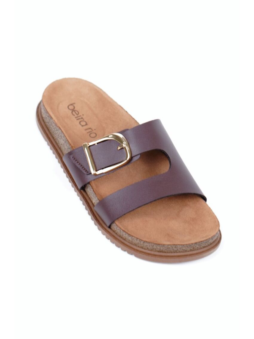 Chinelo Slide Beira Rio Chocolate