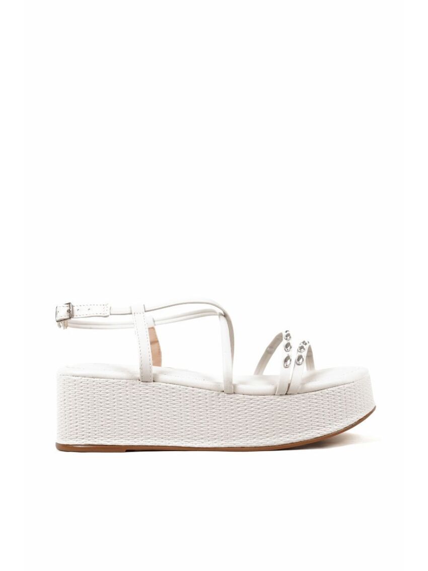 Sandália Anabela Darc Off White