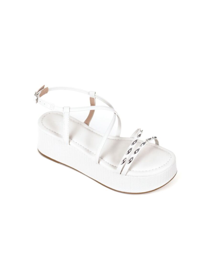 Sandália Anabela Darc Off White