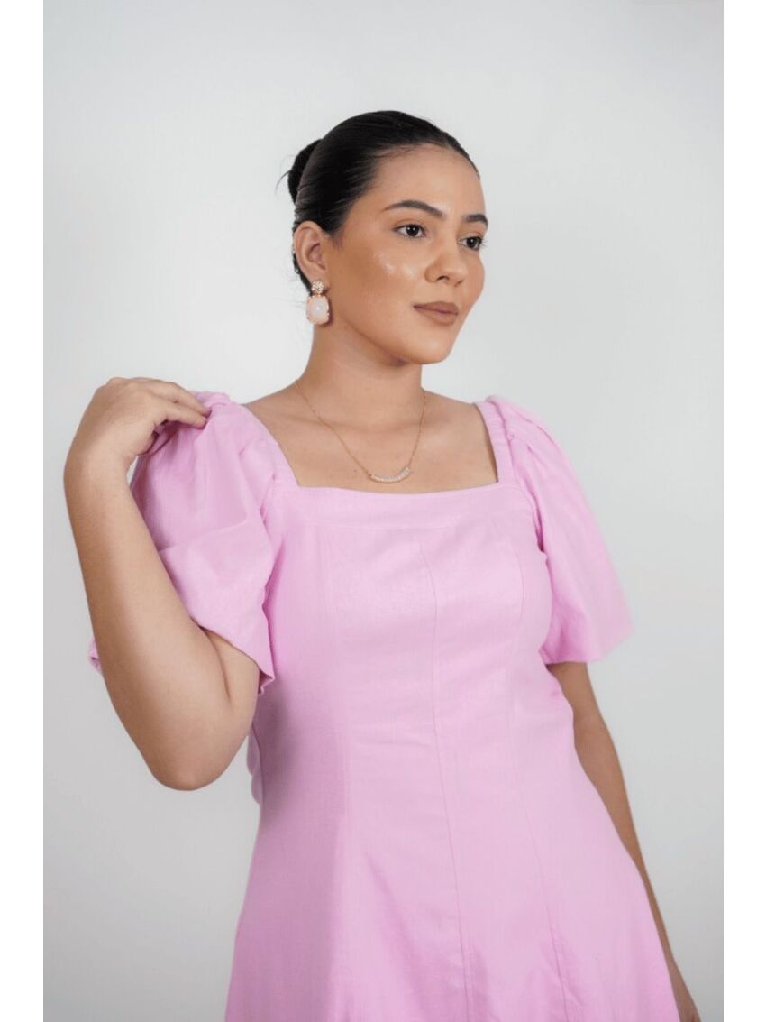 Vestido Curto Thayla Rebeca Off White
