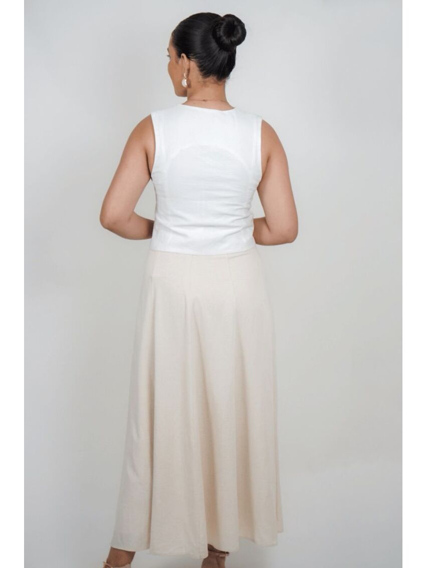 Colete Alfaiataria Thayla Rebeca Off White