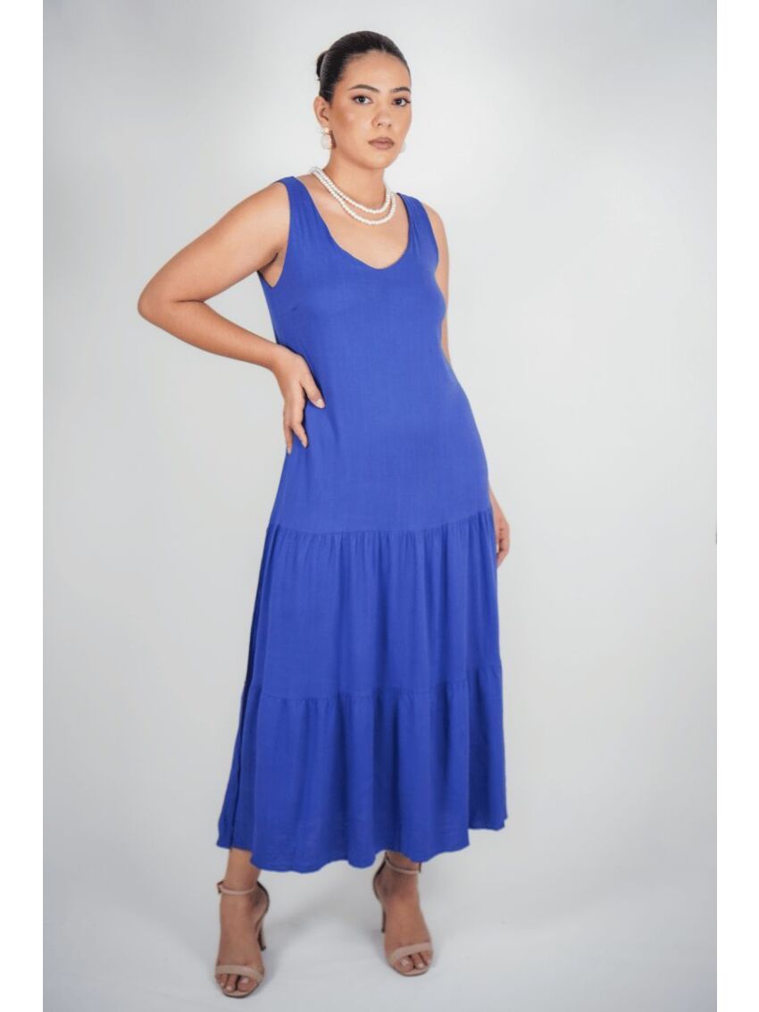 Vestido Longo Regata Darc Agua Marinha