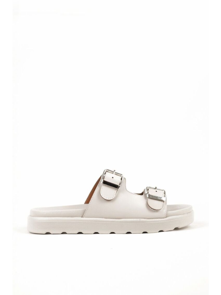 Chinelo Papete Birken Darc Off White