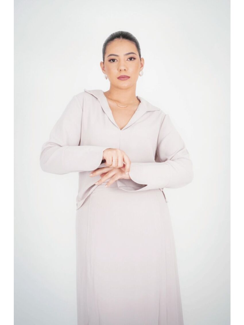 Blusa Manga Longa Darc Cinza