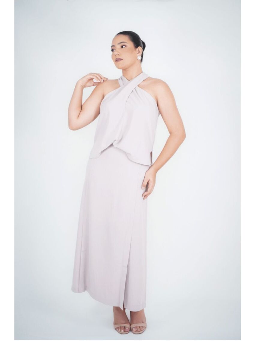 Blusa Frente Única Darc Bege Claro