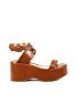 Sandália Flatform Darc Caramelo