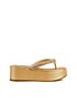 Sandália Rasteira Dedo Flatform Darc Ouro Light