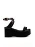 Sandália Alta Flatform Darc Preto