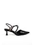 Slingback Salto Baixo Darc Preto