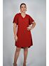 Vestido Evasê Darc Tijolo