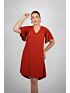 Vestido Evasê Darc Tijolo