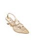 Slingback Salto Baixo Darc Dourado