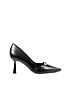 Scarpin Salto Alto Fino Darc Preto