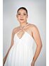 Vestido Longo Alça Darc Bege Claro