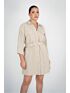 Vestido Chemise Curto Darc Bege