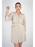 Vestido Chemise Curto Darc Bege