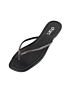 Chinelo Rasteira Darc Fume/Preto