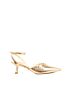Slingback Salto Baixo Darc Prime Ouro