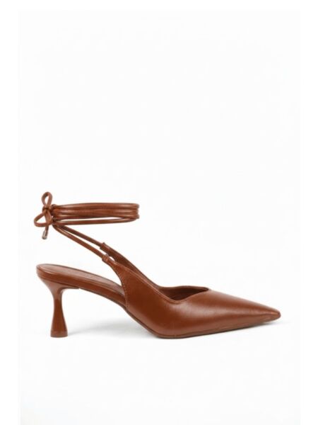 Slingback Amarra&ccedil;&atilde;o Salto M&eacute;dio Darc Caramelo